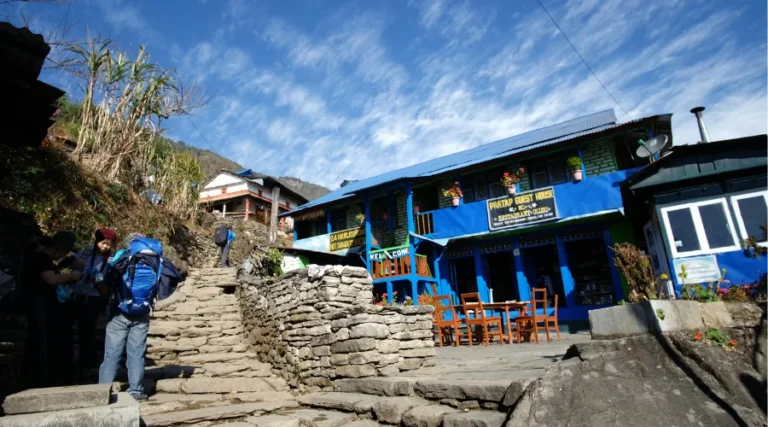 Teahouses on ABC Trek Nepal