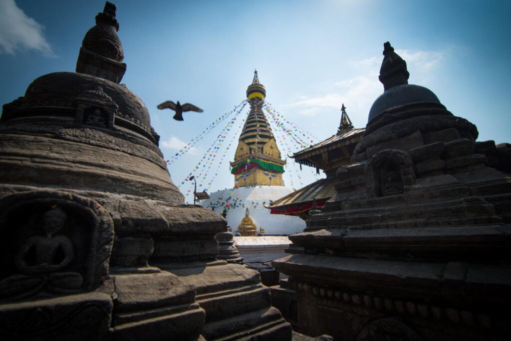 swayambhunath monkey temple kathmandu nepal