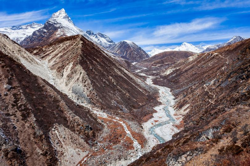 EVEREST REGION Dudh Koshi river valley Everest region