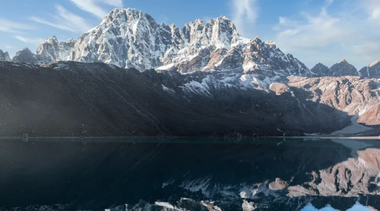 Majestic Mountain view seen from Gokyo Lake