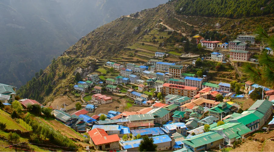 Namche bazaar, the gateway of everest