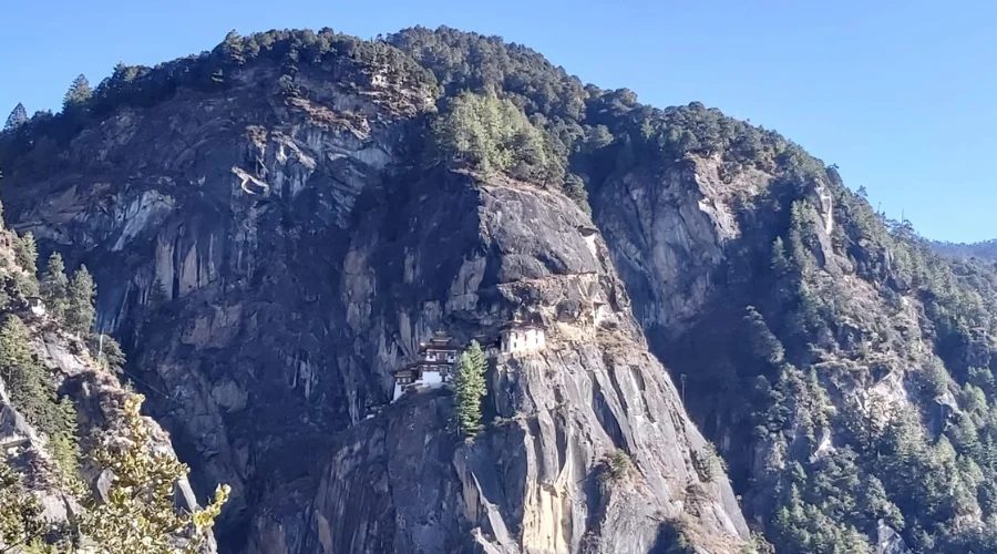 Majestic rocky view of Taktsang Monastery