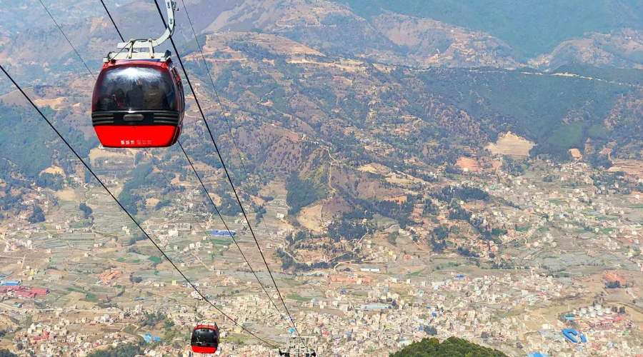 Cable car in Chandragiri
