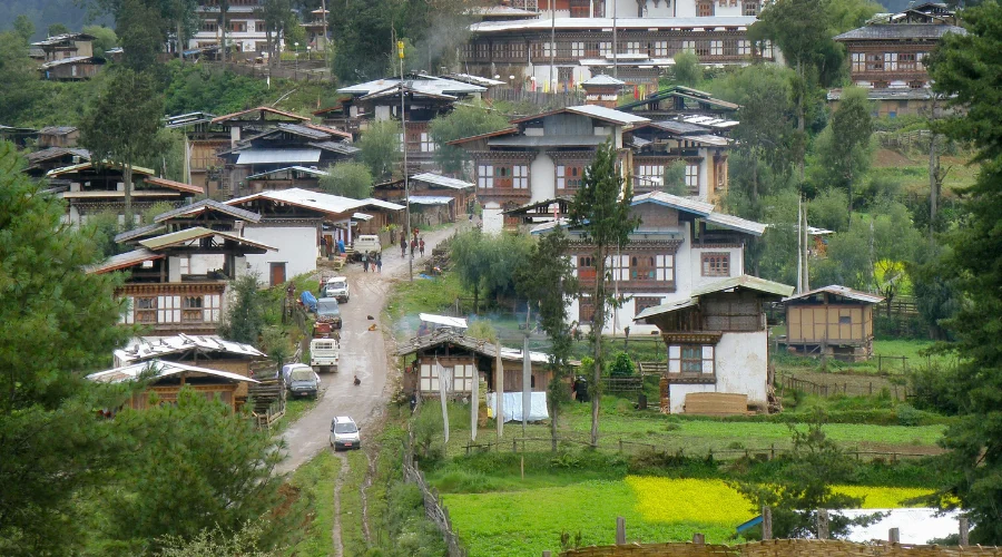 Dreamy like valley in Bhutan