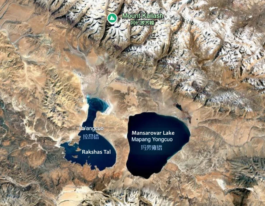 Mansarovar Lake and Rakshas Tal