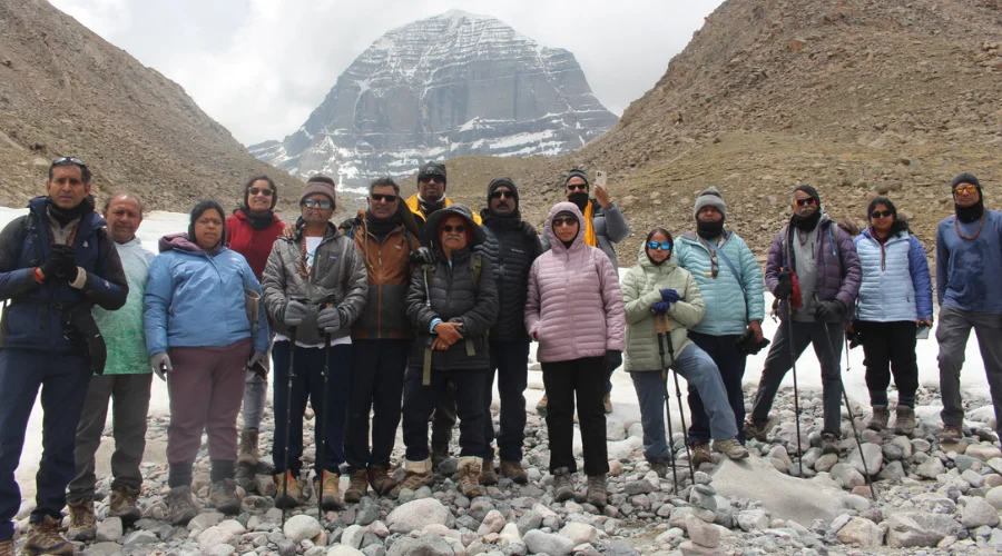 Our pilgrims at kailash