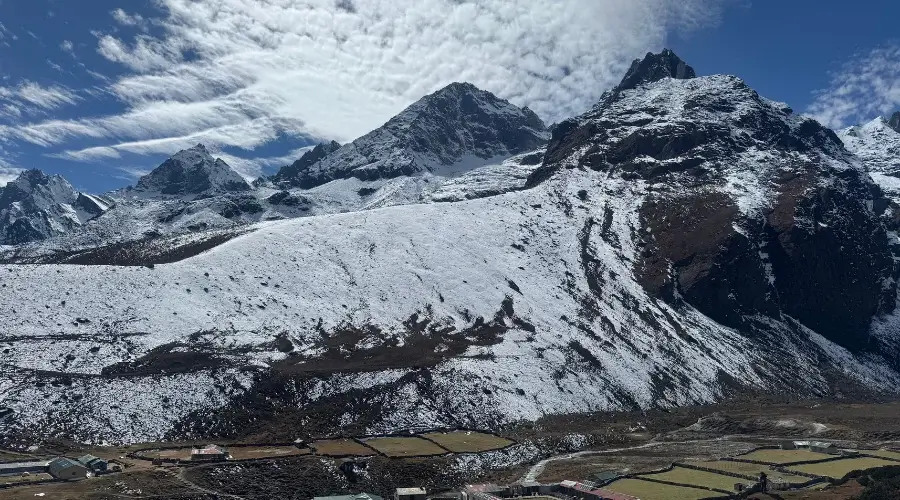 Mountain View from Dingboche Everest